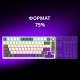 Клавиатура Lorgar KBP7075W Pro RGB Wireless/Bluetooth/USB UA Beige (LRG-KBP7075W-RT-US)