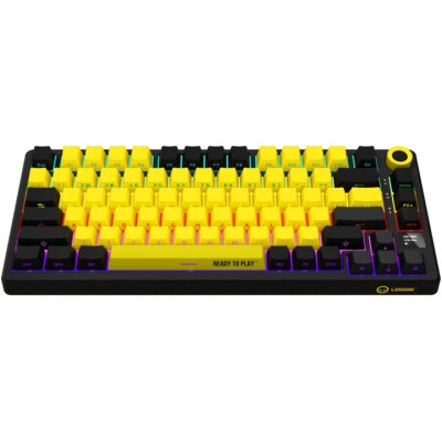 Клавиатура Lorgar KBP7075W Pro RGB Wireless/Bluetooth/USB UA Black/yellow (LRG-KBP7075W-YL-US)