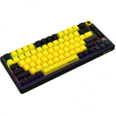 Клавиатура Lorgar KBP7075W Pro RGB Wireless/Bluetooth/USB UA Black/yellow (LRG-KBP7075W-YL-US) - Фото