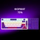 Клавиатура Lorgar KBP7075W Pro RGB Wireless/Bluetooth/USB UA White (LRG-KBP7075W-WH-US) Клавиатура Lorgar KBP7075W Pro RGB Wireless/Bluetooth/USB UA White (LRG-KBP7075W-WH-US)
