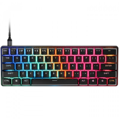 Клавиатура SteelSeries Apex Pro Mini Gen 3 HyperMagnetic OmniPoint 3.0 OLED USB UA Black (64913)