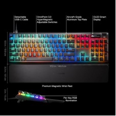 Клавіатура SteelSeries Apex Pro Gen 3 USB UA Black (64660) - Фото