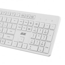 Клавіатура 2E KS260 106key Wireless UA White (2E-KS260WWH_UA) - Фото