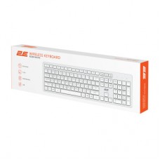 Клавіатура 2E KS260 106key Wireless UA White (2E-KS260WWH_UA) - Фото
