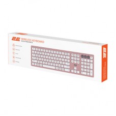 Клавіатура 2E KS270 109key Wireless UA Rose/White (2E-KS270WBPN_UA) - Фото