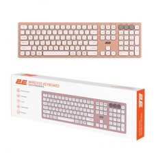 Клавіатура 2E KS270 109key Wireless UA Rose/White (2E-KS270WBPN_UA) - Фото