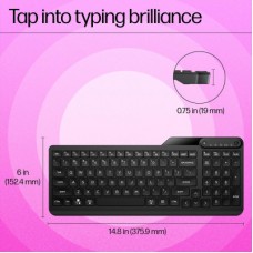 Клавіатура HP 460 Multi-Device Bluetooth UA Black (7N7B8AA) - Фото