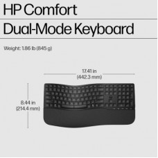 Клавіатура HP 680 Comfort Dual-Mode UA Black (8T6L8AA) - Фото