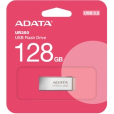 USB флешнакопичувач ADATA 128 GB UR350 Silver/Beige USB 3.2 (UR350-128G-RSR/BG) - Фото
