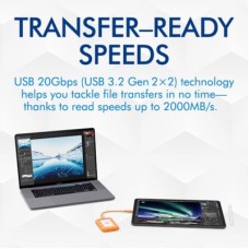 Накопитель SSD USB Type-C 500GB Rugged Mini LaCie (STMF500400) - Фото