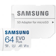 Картка пам'яті Samsung 64 GB microSD class 10 UHS-I U3 V30 A2 EVO Plus (MB-MC64SA/EU) - Фото