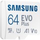 Картка пам'яті Samsung 64 GB microSD class 10 UHS-I U3 V30 A2 EVO Plus (MB-MC64SA/EU)