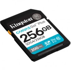 Картка пам'яті Kingston 256 GB SDXC сlass 10 UHS-I U3 V30 Canvas Go Plus G4 (SDG4/256GB) - Фото