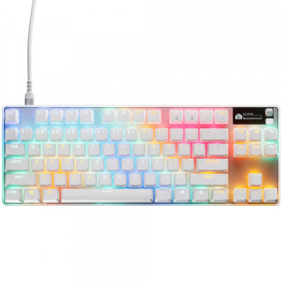 Клавиатура SteelSeries Apex Pro TKL Gen 3 HyperMagnetic OmniPoint 3.0 OLED USB UA White (64898)
