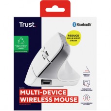 Мышка Trust Bayo+ Ergonomic Wireless/Bluetooth White (25399) - Фото