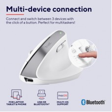Мышка Trust Bayo+ Ergonomic Wireless/Bluetooth White (25399) - Фото