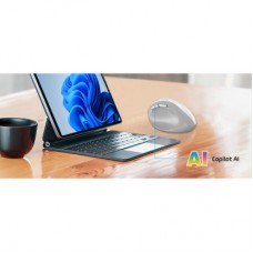 Мышка Genius Ergo 8350S AI Silent Wireless White/Grey (31030041401) - Фото