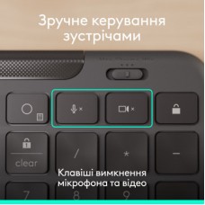 Клавіатура Logitech Signature Slim K620 for Business USB-C UA Graphite (920-013333) - Фото