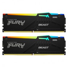Модуль пам'яті для комп'ютера DDR5 64 GB (2x32GB) 5200 MHz Beast RGB EXPO Black Kingston Fury (ex.HyperX)