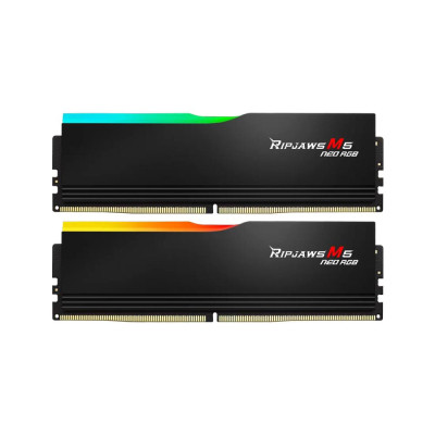 Модуль пам'яті для комп'ютера DDR5 64 GB (2x32GB) 6000 MHz Ripjaws M5 Neo RGB Matte Black G.Skill