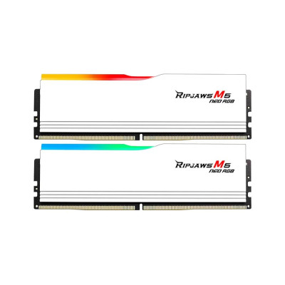 Модуль памяти для компьютера DDR5 64GB (2x32GB) 6000 MHz Ripjaws M5 Neo RGB Matte White G.Skill