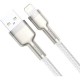 Дата кабель USB 2.0 AM to Lightning 2.0m Cafule Series Metal 2.4A White Baseus (CALJK-B02) Дата кабель USB 2.0 AM to Lightning 2.0m Cafule Series Metal 2.4A White Baseus (CALJK-B02)