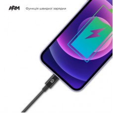 Зарядний пристрій Armorstandart AR-C43 Type-C PD30W + USB QC 3.0 Grey + cable Lightning (ARM82462) Зарядний пристрій Armorstandart AR-C43 Type-C PD30W + USB QC 3.0 Grey + cable Lightning (ARM82462) - Фото