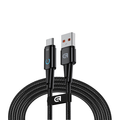 Дата кабель USB 2.0 AM to USB-C 1.2m 66 W black Armorstandart (ARM75867)