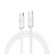 Дата кабель USB-C to USB-C 1.2m TPE 60W white Armorstandart (ARM75872)
