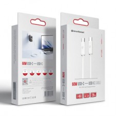 Дата кабель USB-C to USB-C 1.2m TPE 60W white Armorstandart (ARM75872) Дата кабель USB-C to USB-C 1.2m TPE 60W white Armorstandart (ARM75872) - Фото