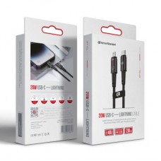 Дата кабель USB-C to Lightning 1.2m 20 W black Armorstandart (ARM75865) Дата кабель USB-C to Lightning 1.2m 20 W black Armorstandart (ARM75865) - Фото