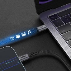 Дата кабель USB-C to USB-C 1.0m PD 100W black-grey Armorstandart (ARM69370) - Фото