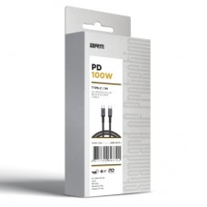 Дата кабель USB-C to USB-C 1.0m PD 100W black-grey Armorstandart (ARM69370) - Фото