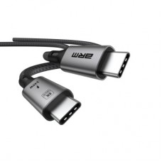Дата кабель USB-C to USB-C 1.0m USB4 40Gbps 240W 8K60Hz black Armorstandart (ARM81921) Дата кабель USB-C to USB-C 1.0m USB4 40Gbps 240W 8K60Hz black Armorstandart (ARM81921) - Фото