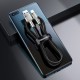 Дата кабель USB 3.1 AM to Type-C 0.25m CAKF 6.0A 66W Cafule Series Metal Data Cable Black Baseus (CAKF000001)
