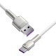 Дата кабель USB 3.1 AM to Type-C 2.0m CAKF 6.0A 66W Cafule Series Metal Data Cable White Baseus (CAKF000202) Дата кабель USB 3.1 AM to Type-C 2.0m CAKF 6.0A 66W Cafule Series Metal Data Cable White Baseus (CAKF000202)