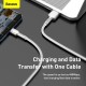 Дата кабель USB 3.1 AM to Type-C 2.0m CAKF 6.0A 66W Cafule Series Metal Data Cable White Baseus (CAKF000202) Дата кабель USB 3.1 AM to Type-C 2.0m CAKF 6.0A 66W Cafule Series Metal Data Cable White Baseus (CAKF000202)