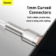 Дата кабель USB 3.1 AM to Type-C 2.0m CAKF 6.0A 66W Cafule Series Metal Data Cable White Baseus (CAKF000202) Дата кабель USB 3.1 AM to Type-C 2.0m CAKF 6.0A 66W Cafule Series Metal Data Cable White Baseus (CAKF000202)
