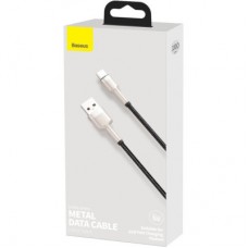 Дата кабель USB 2.0 AM to USB-C 1.0m Cafule Metal 66W black Baseus (CAKF000101) - Фото