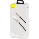 Дата кабель USB 2.0 AM to USB-C 1.0m Cafule Metal 66W black Baseus (CAKF000101) Дата кабель USB 2.0 AM to USB-C 1.0m Cafule Metal 66W black Baseus (CAKF000101)