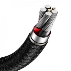 Дата кабель USB 2.0 AM to USB-C 1.0m Cafule Metal 66W black Baseus (CAKF000101) - Фото
