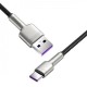 Дата кабель USB 2.0 AM to USB-C 1.0m Cafule Metal 66W black Baseus (CAKF000101) Дата кабель USB 2.0 AM to USB-C 1.0m Cafule Metal 66W black Baseus (CAKF000101)