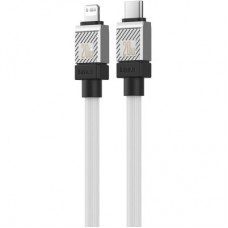 Дата кабель USB-C to Lightning 2.0m CoolPlay Fast Charging 20W white Baseus (CAKW000102) - Фото