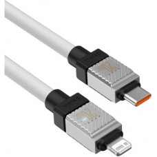 Дата кабель USB-C to Lightning 2.0m CoolPlay Fast Charging 20W white Baseus (CAKW000102) - Фото