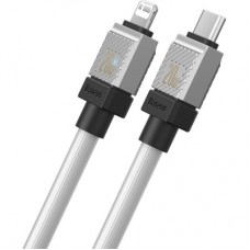 Дата кабель USB-C to Lightning 2.0m CoolPlay Fast Charging 20W white Baseus (CAKW000102) - Фото