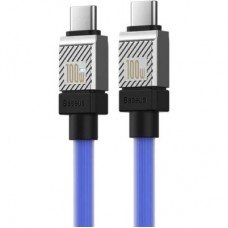 Дата кабель USB-C to USB-C 1.0m CoolPlay Fast Charging 100W blue Baseus (CAKW000203) - Фото