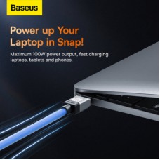 Дата кабель USB-C to USB-C 1.0m CoolPlay Fast Charging 100W blue Baseus (CAKW000203) - Фото