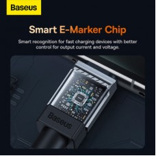 Дата кабель USB-C to USB-C 1.0m CoolPlay Fast Charging 100W blue Baseus (CAKW000203) - Фото