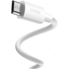 Дата кабель USB 2.0 AM to Micro 5P Simple WisdomKit (2PCS) 1.5m 2.1A white Baseus (TZCAMZJ-02) - Фото