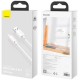 Дата кабель USB 2.0 AM to Micro 5P Simple WisdomKit (2PCS) 1.5m 2.1A white Baseus (TZCAMZJ-02) Дата кабель USB 2.0 AM to Micro 5P Simple WisdomKit (2PCS) 1.5m 2.1A white Baseus (TZCAMZJ-02)